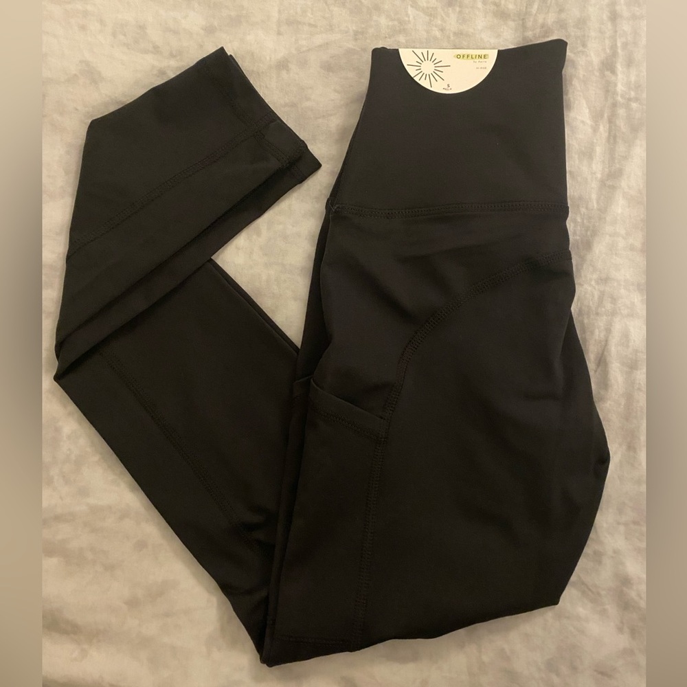 Brand New Aerie Leggings. Black. Size Small.